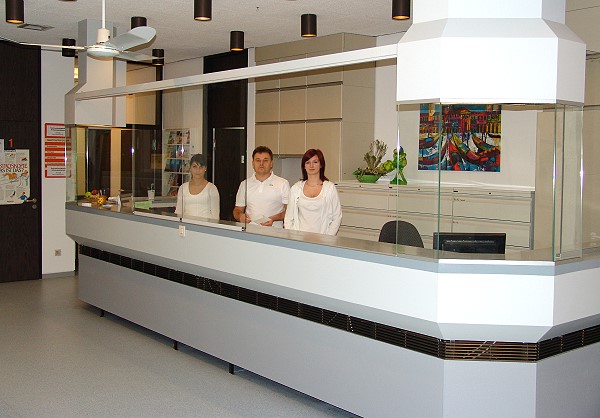Rezeption der gastroenterologischen Schwerpunktpraxis Viktoria und Albert Frank in Dillingen